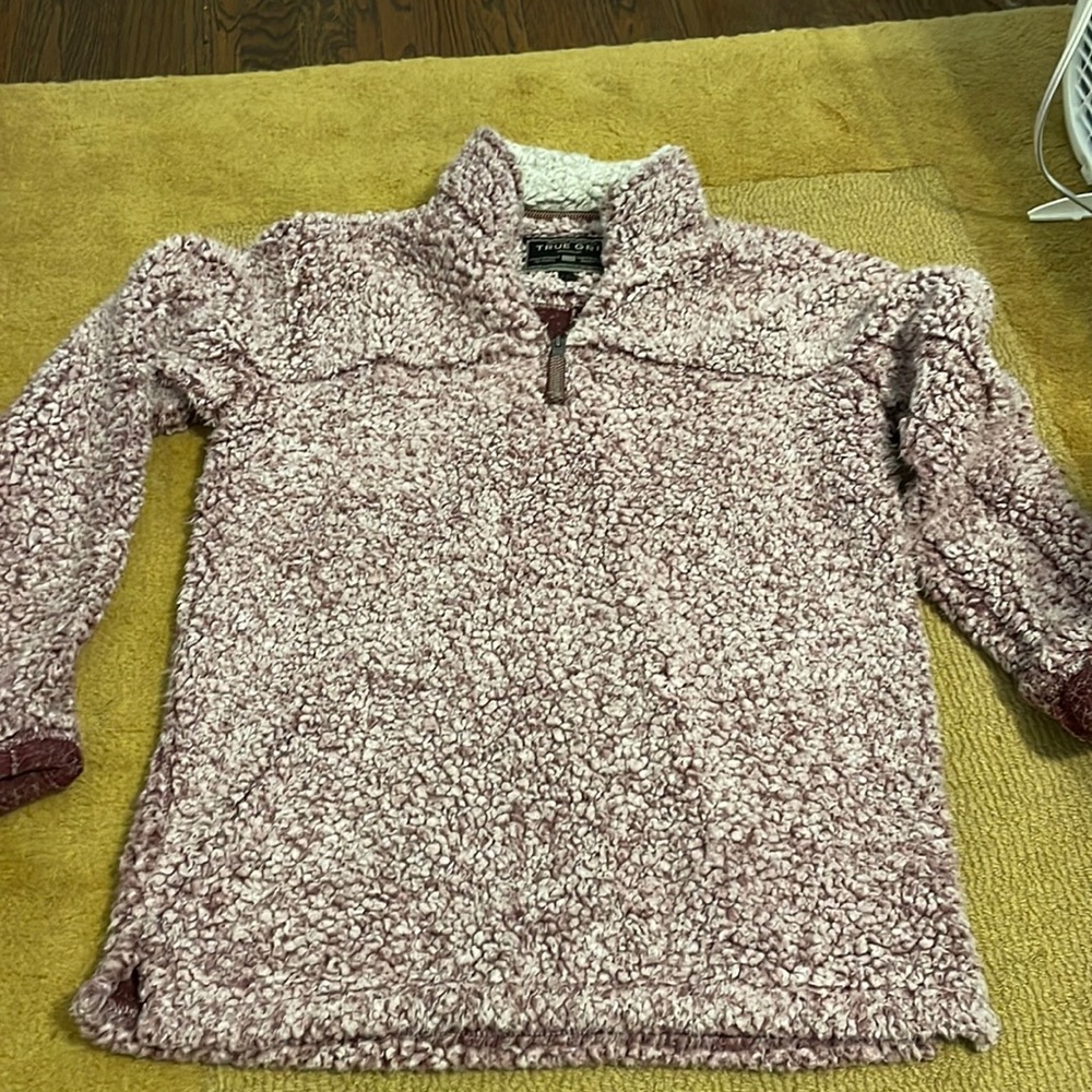 True Grit Sherpa Pullover - Mauve